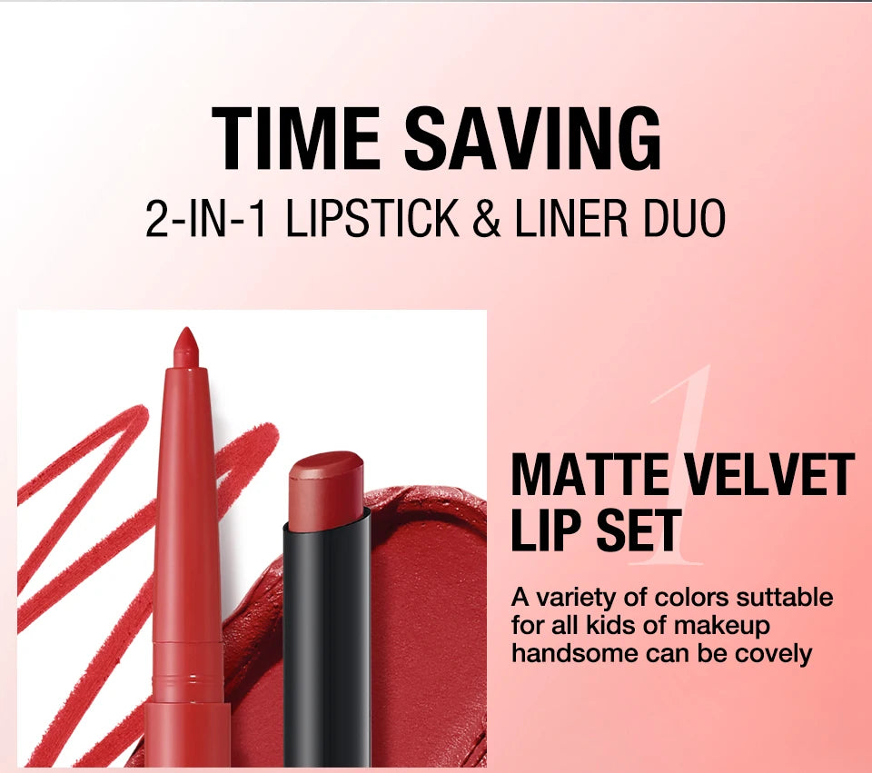 Integrated waterproof lipliner