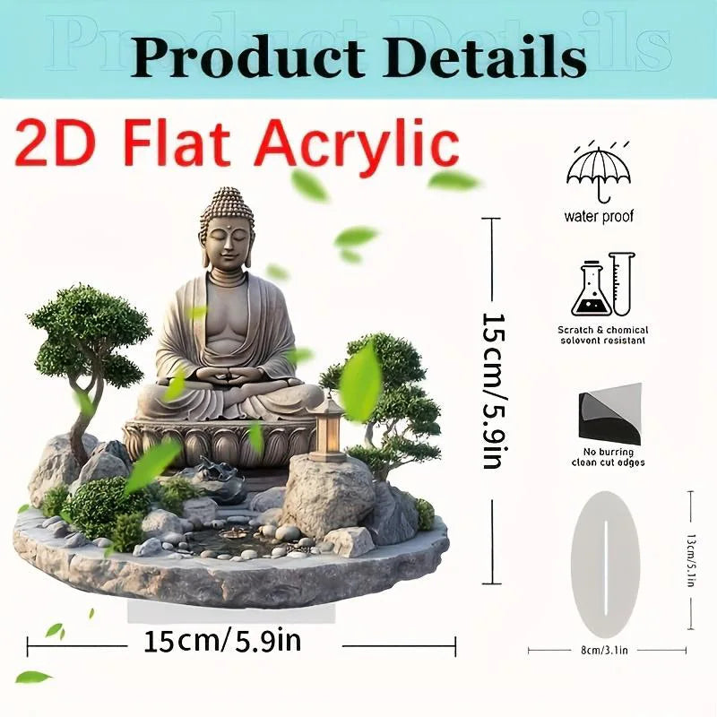 1pcs Lotus Terrace Buddha Statue