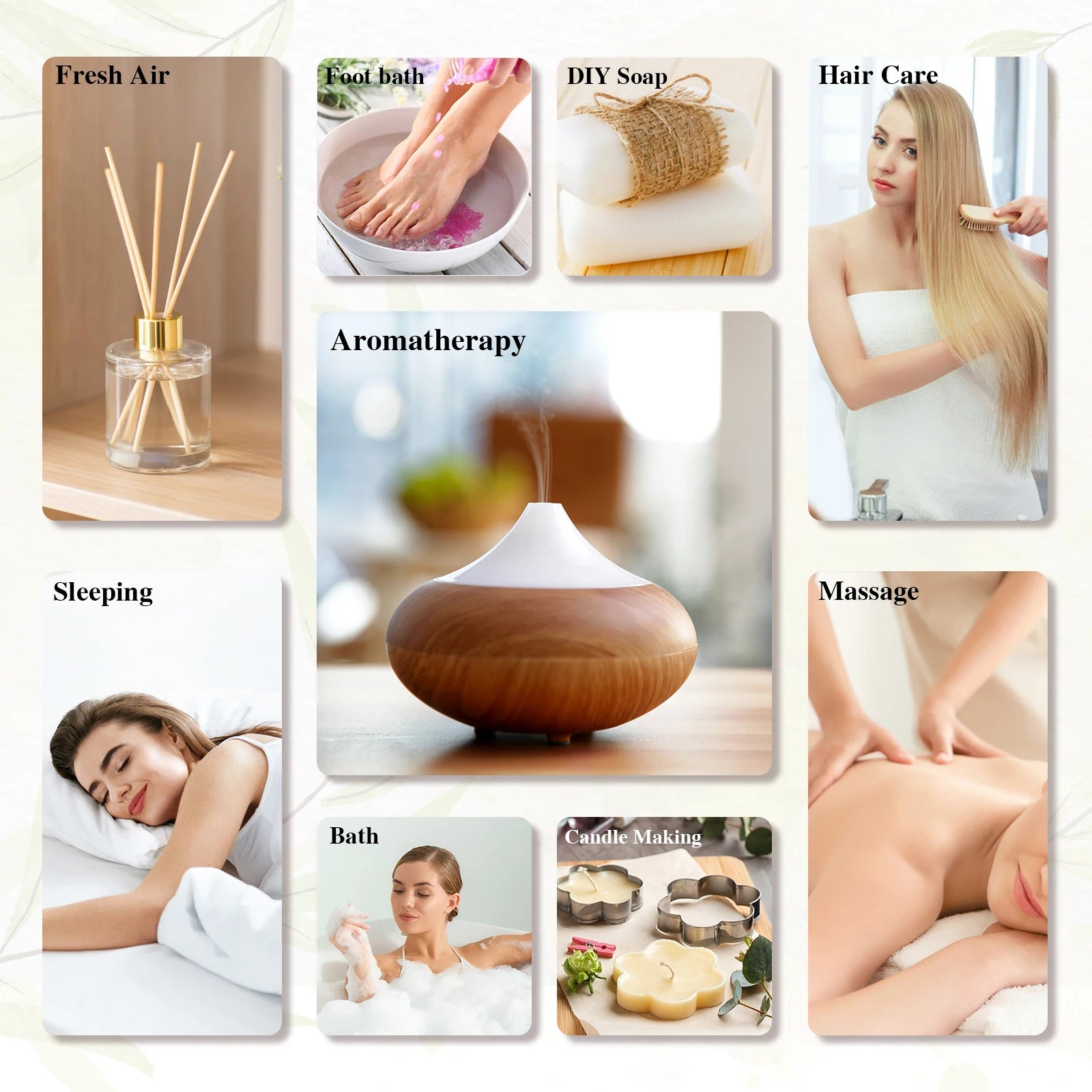 EUQEE 10ml Pure Natural Essential Oil