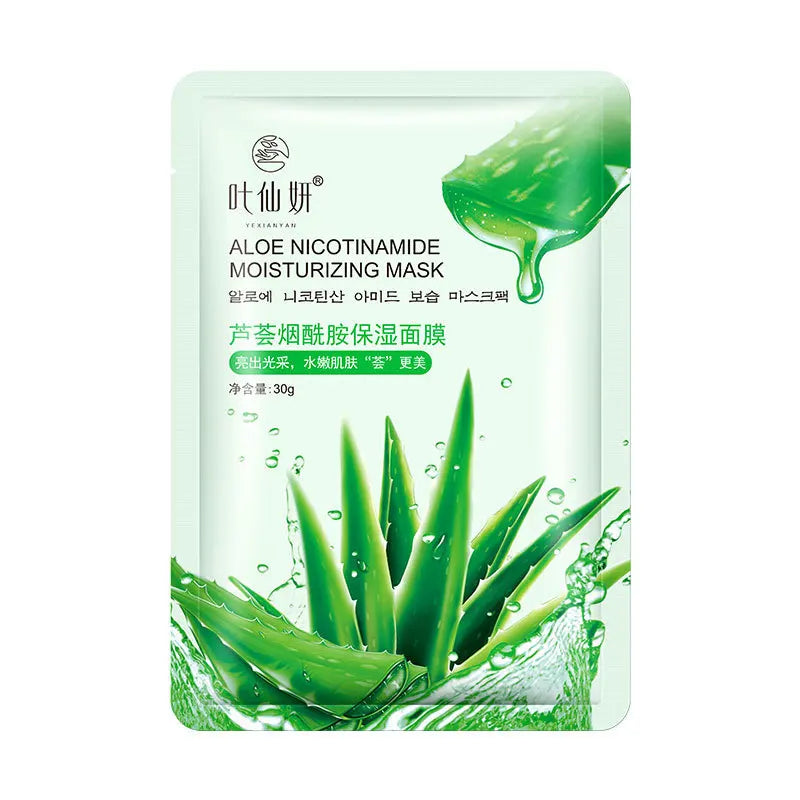 12 Pieces Blueberry Facial Masks Aloe Cucumber Peach Fresh Fruit Moisturizing Face Mask Sheets Facial Skin Care