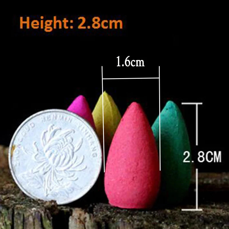YXYMCF Natural Reflux Tower Incense Backflow Incense Cone