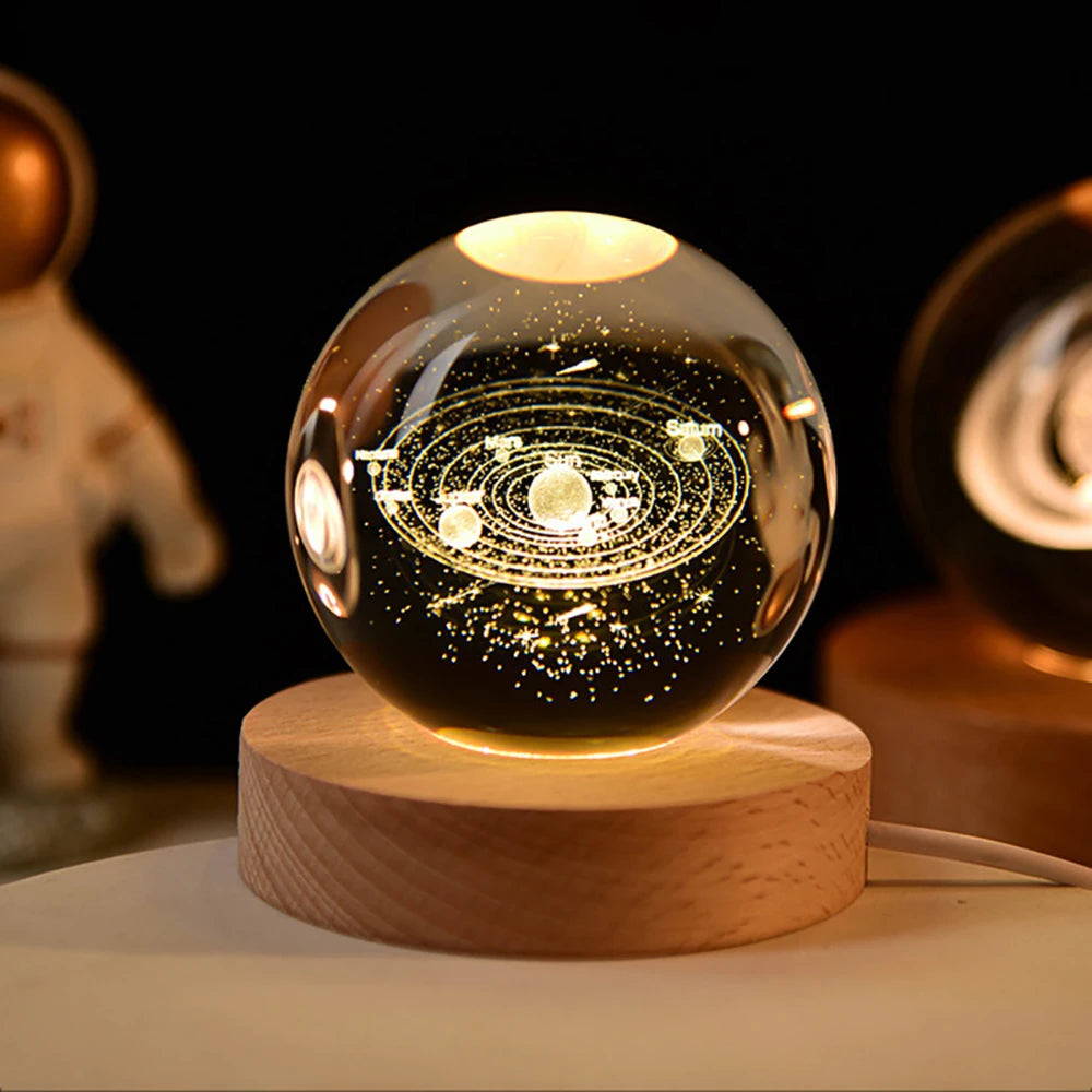 6cm 3D Crystal Ball Decoration