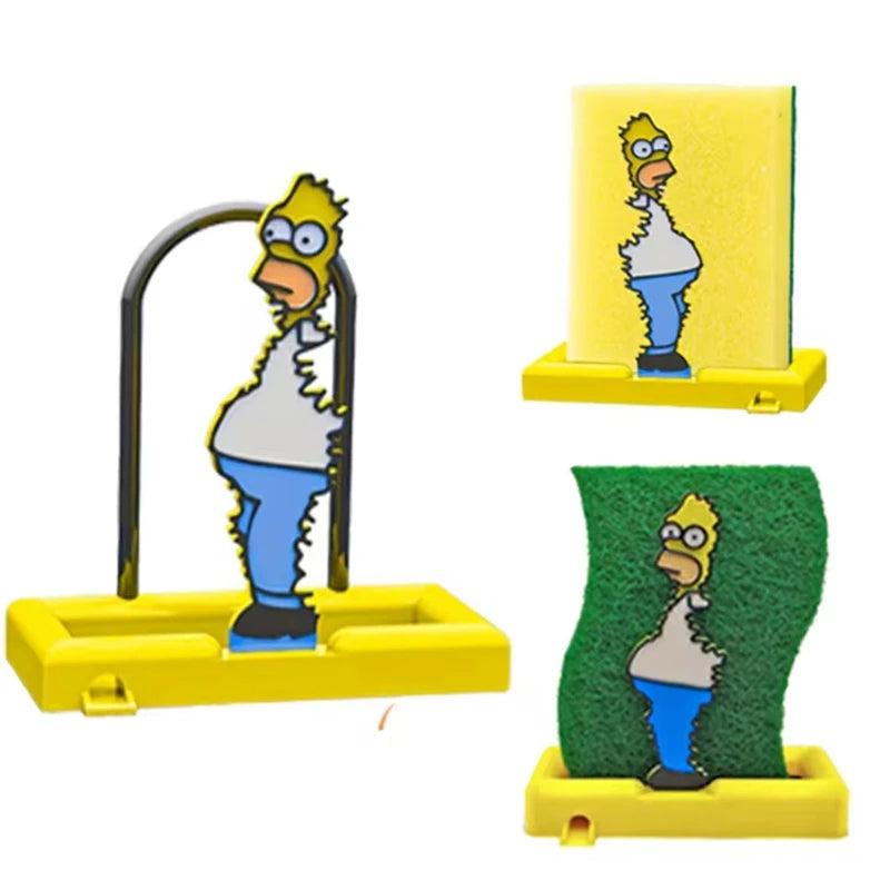 Kitchen Storage Homer Simpsons Sponge Holder