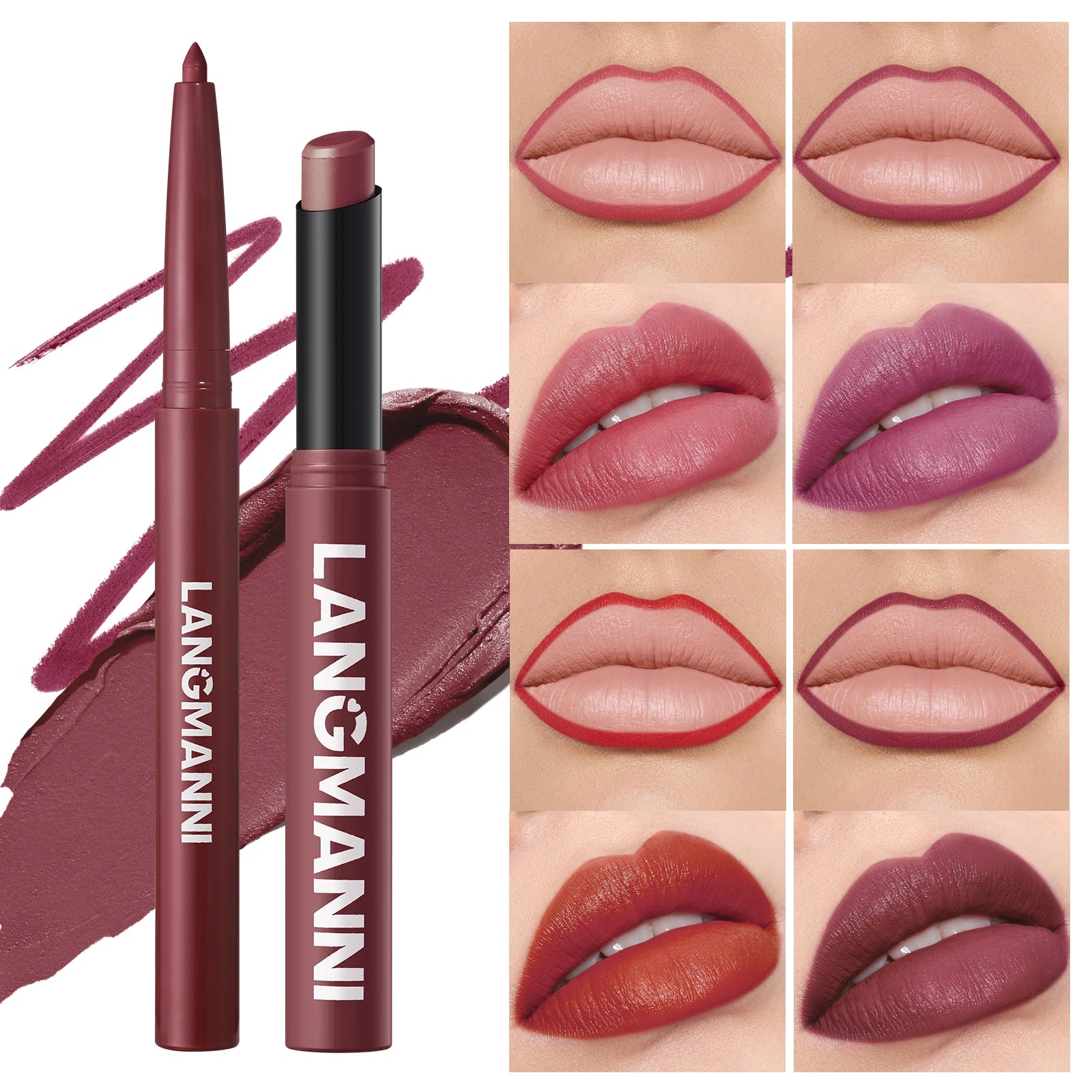 Integrated waterproof lipliner