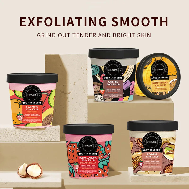 220g Fruit Body Scrub Exfoliating Deep Cleanse