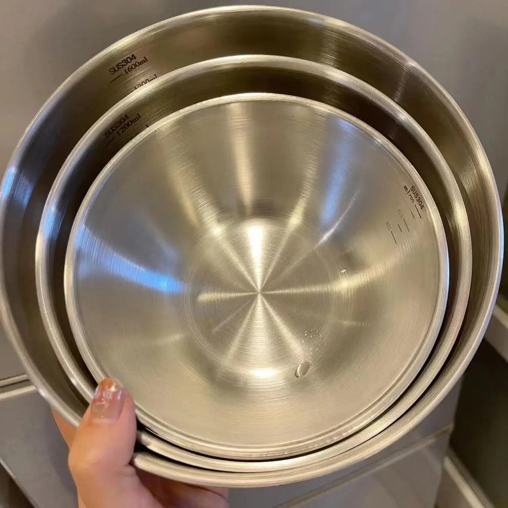 1-3 Stainless Steel Bowl Set with Scale