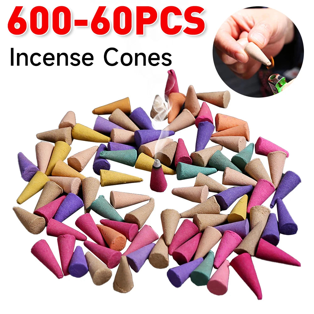 60-600Pcs Scented Incense Cones
