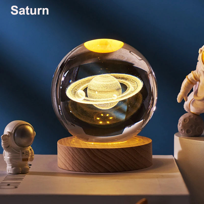 6cm 3D Crystal Ball Decoration