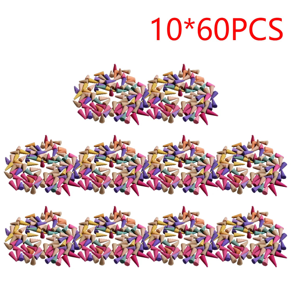 60-600Pcs Scented Incense Cones