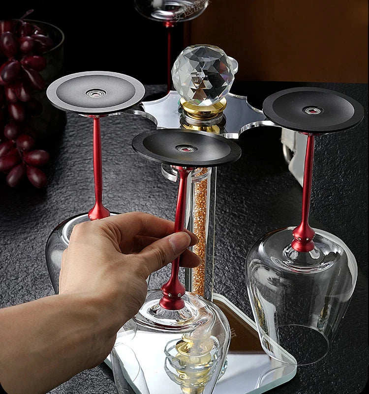 Creative Rotating Glass Wine Glasses
