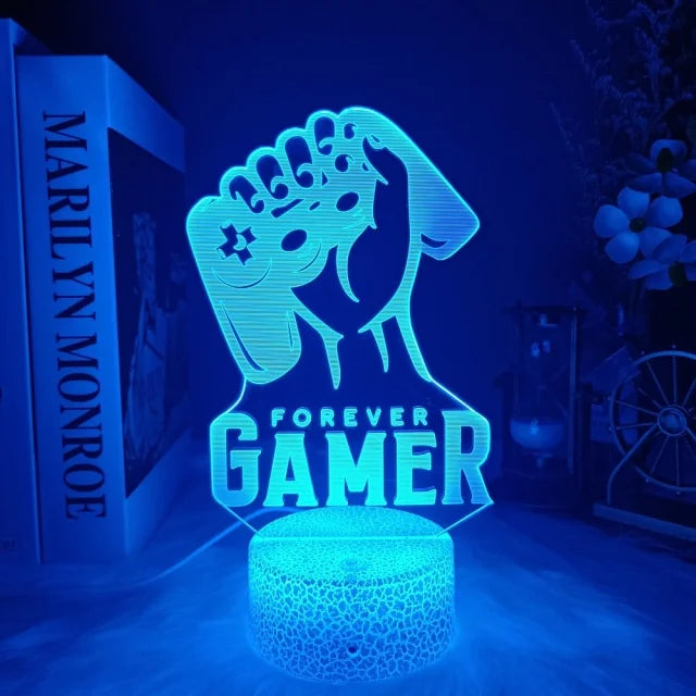 3D LED Gaming Lamp Powered Night Light