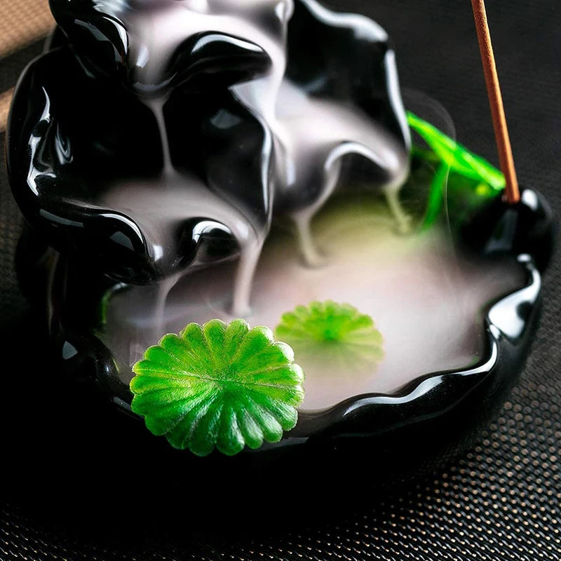 Waterfall Incense Burner Ceramic Incense Holder Handmade