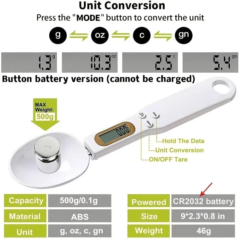 Digital Kitchen Scale Mini Spoon Scale