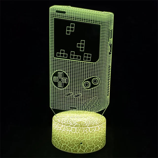 3D LED Gaming Lamp Powered Night Light
