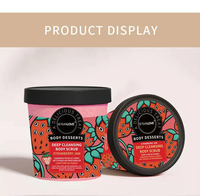 220g Fruit Body Scrub Exfoliating Deep Cleanse