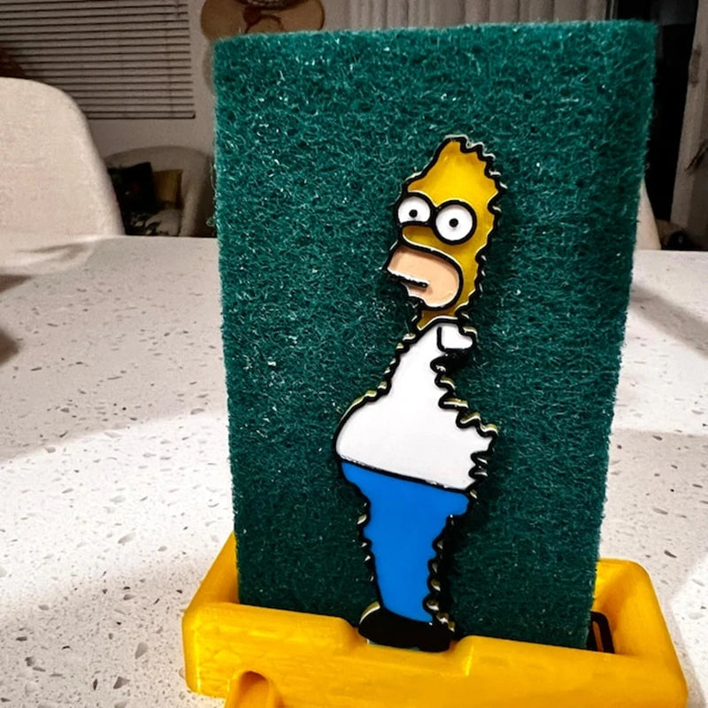 Kitchen Storage Homer Simpsons Sponge Holder