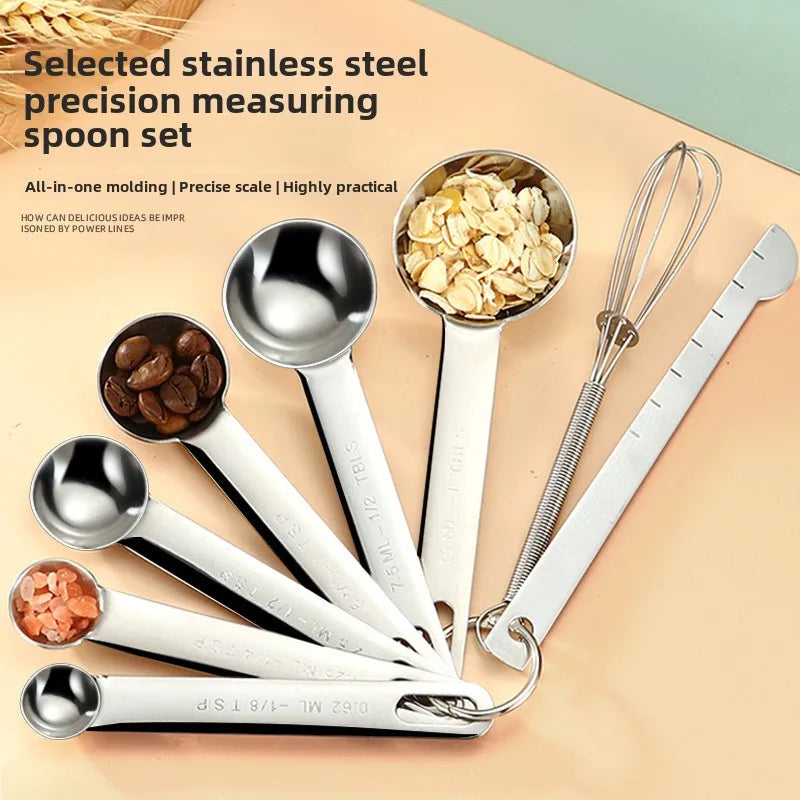 Stainless steel measuring spoon
