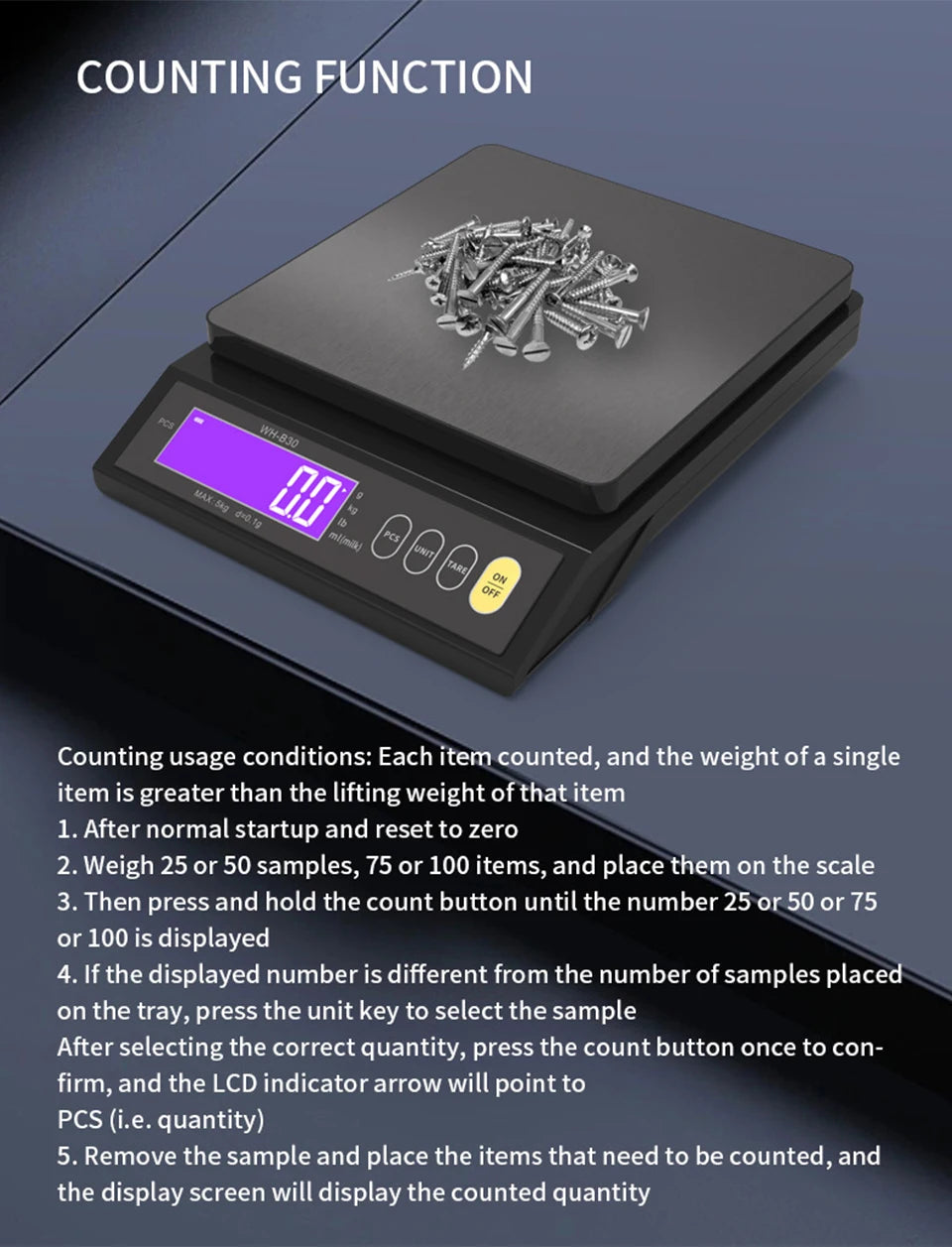 5kg/10kg Digital Electronic Kitchen Scale