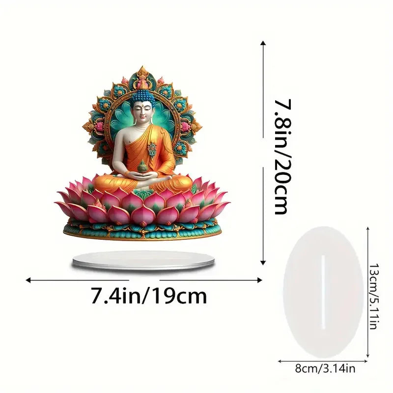1pcs Lotus Terrace Buddha Statue