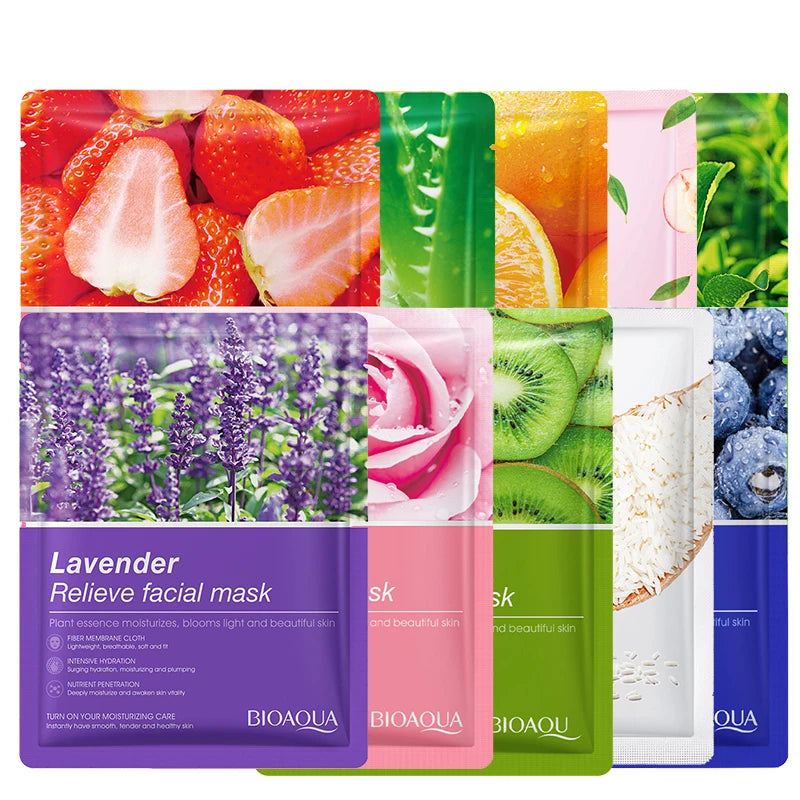 30PCS/Lot BIOAQUA Skin Care Sheet Mask
