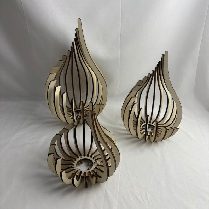Handmade Candle Holder Made of Wooden