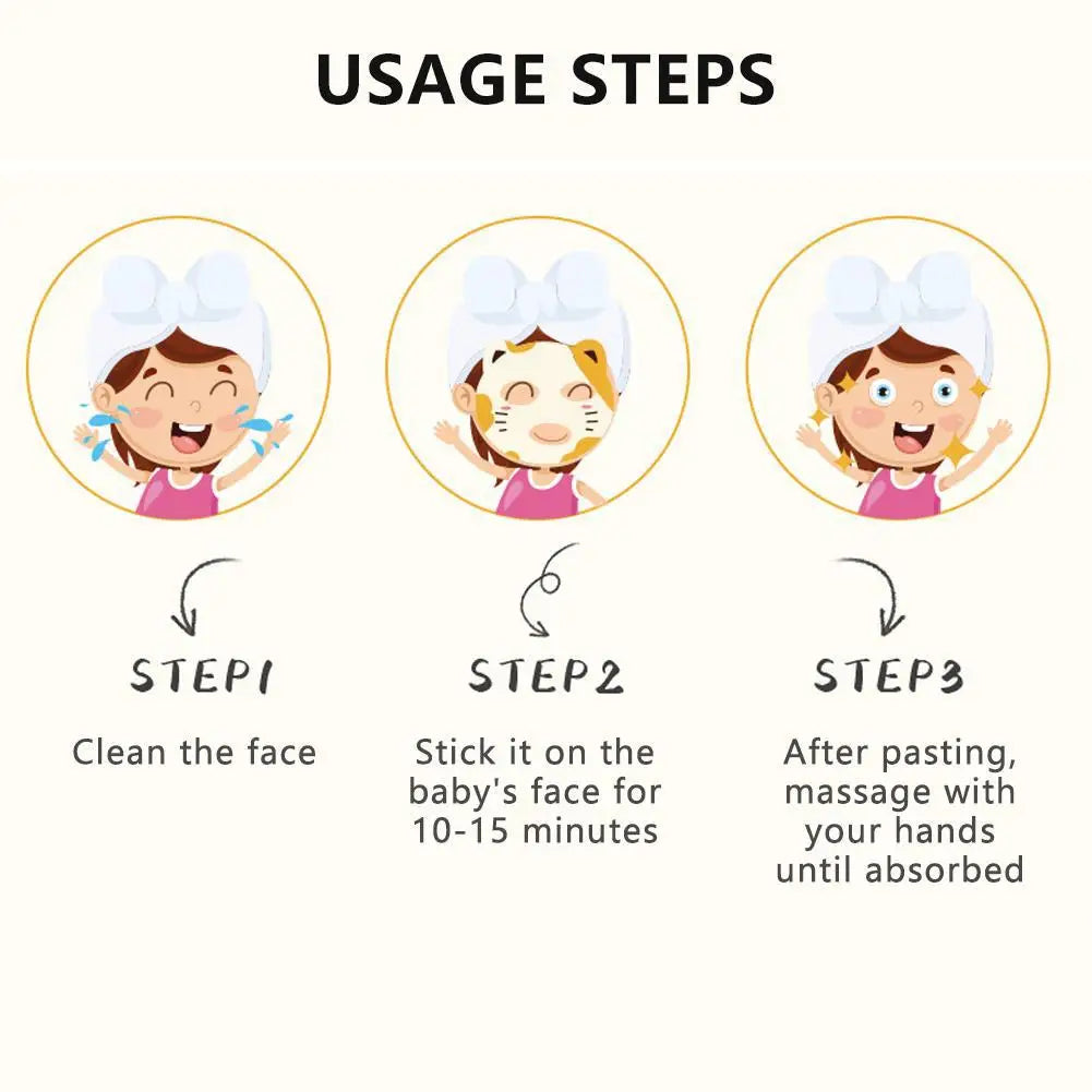 Cute Cartoon Animal Children's Sheet Mask