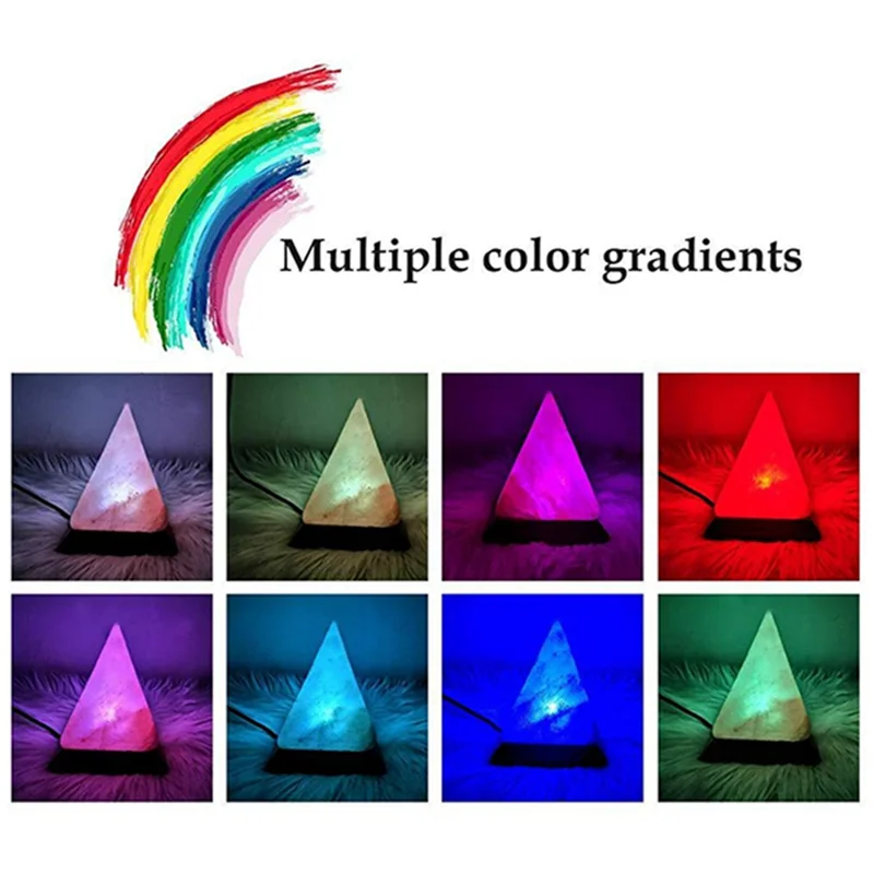 Himalayas Crystal Salt Lamp USB Led Pyramid