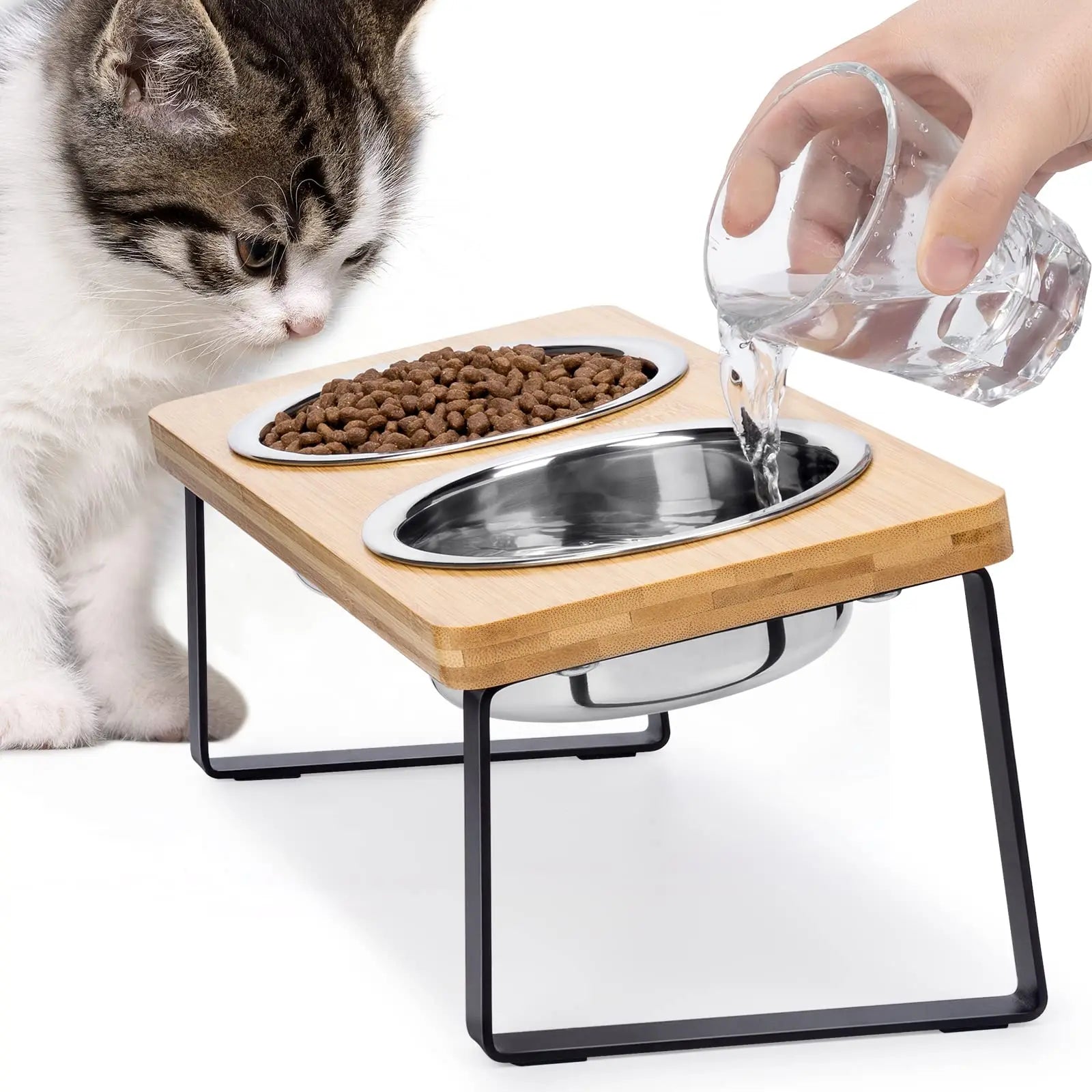 Elevated Cat Bowls Pet Feeder