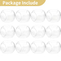 6/12Pcs Round Hollow Glass Candle Holder