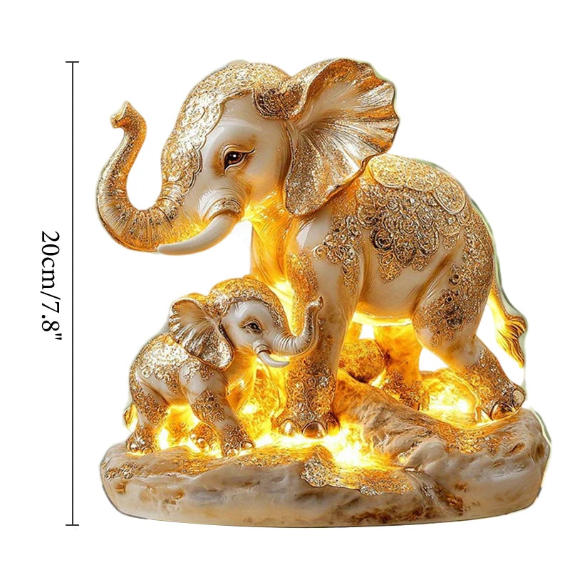 Elephant Statue,2D Flat Acrylic Figurine