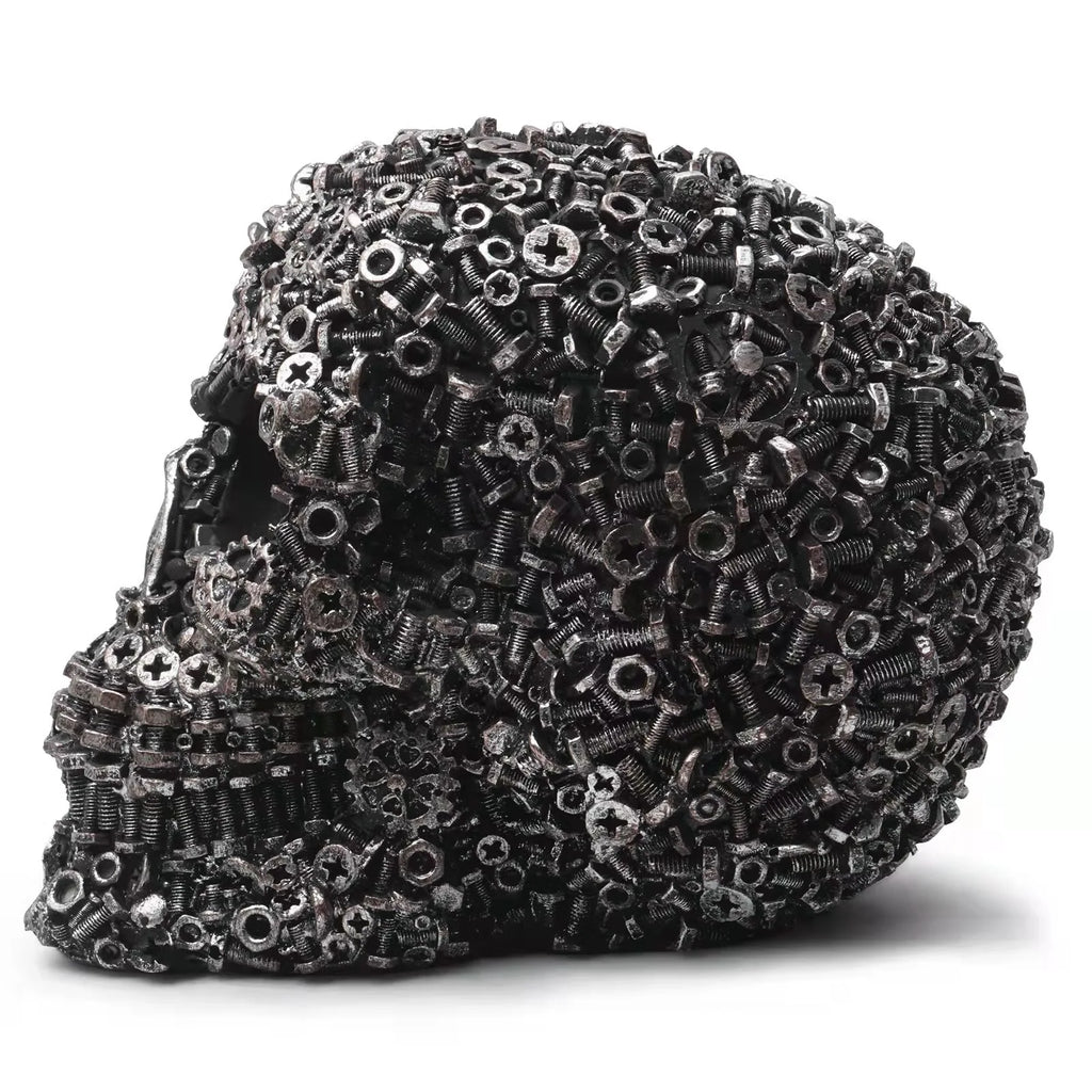 Resin Screw Gear Mechanical Style Skull