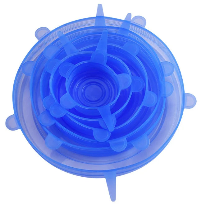 6Pcs Food Grade Silicone Preservation Cover