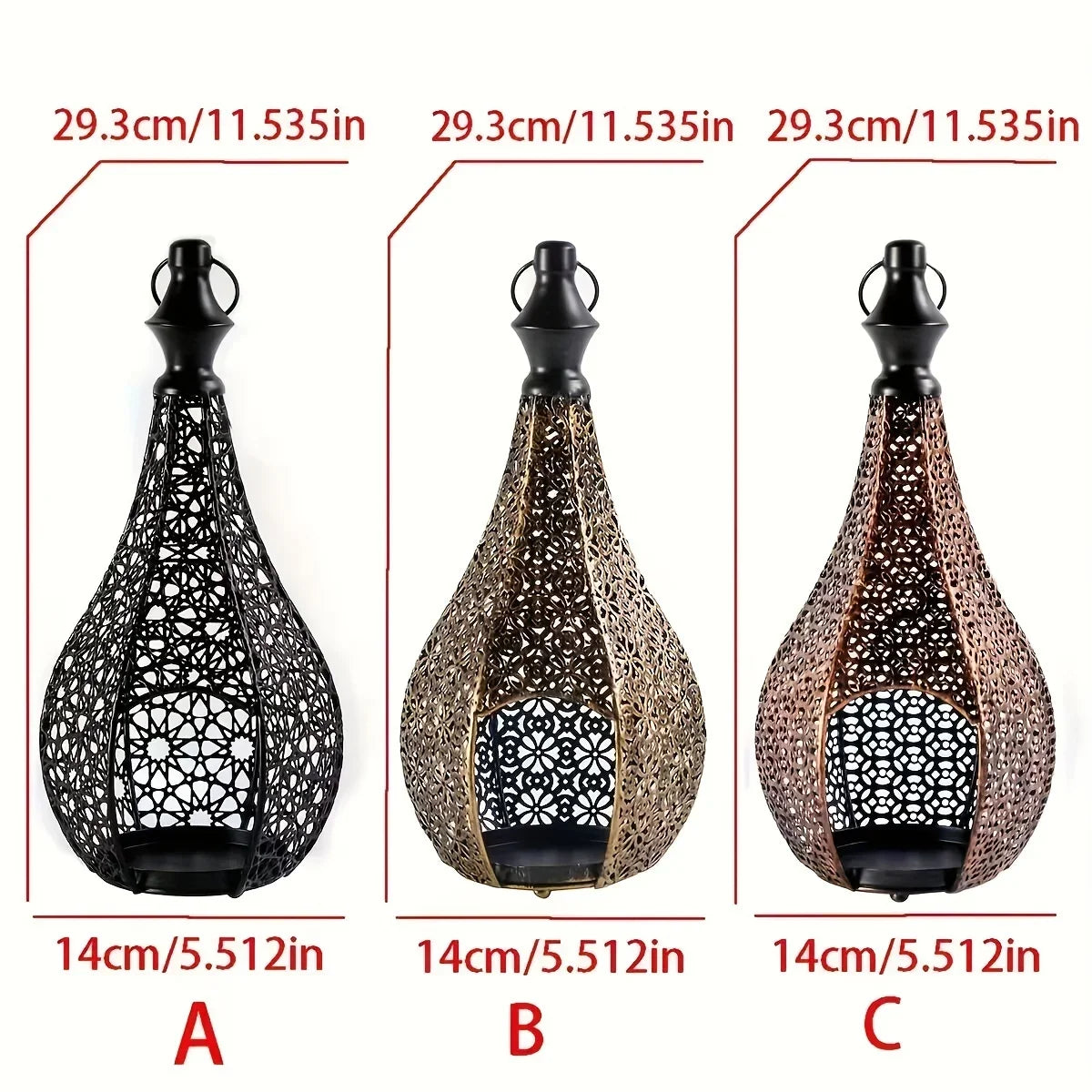 Metal Lantern Candle Holder