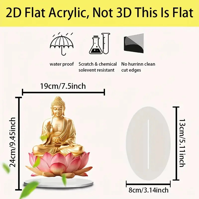 1pcs Lotus Terrace Buddha Statue