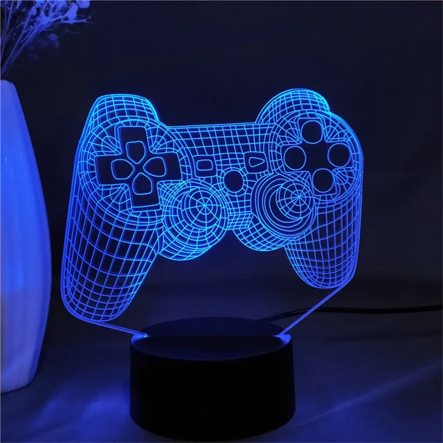 3D LED Gaming Lamp Powered Night Light