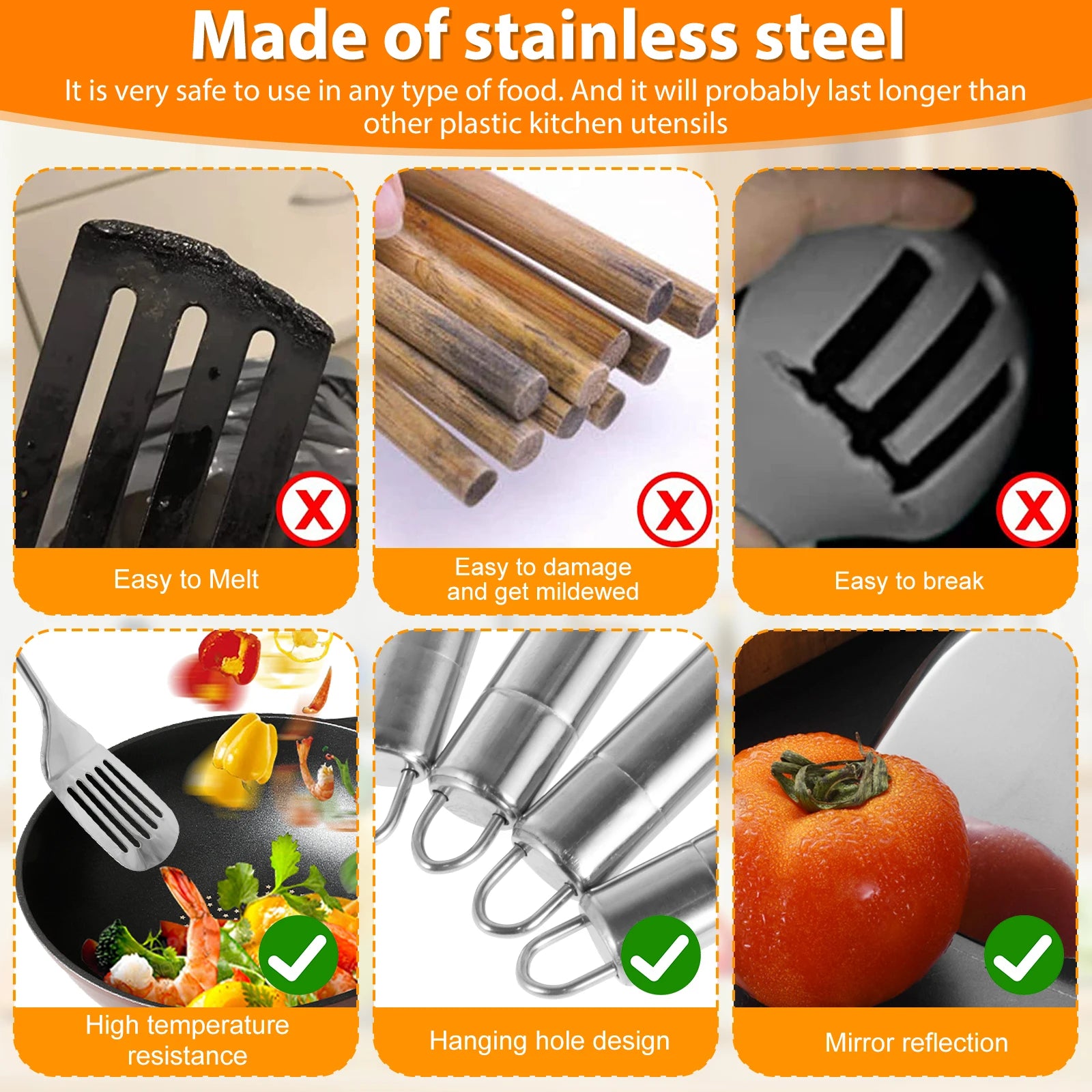 5Pcs Kitchen Cooking Utensils Set