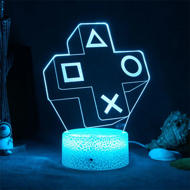 3D LED Gaming Lamp Powered Night Light