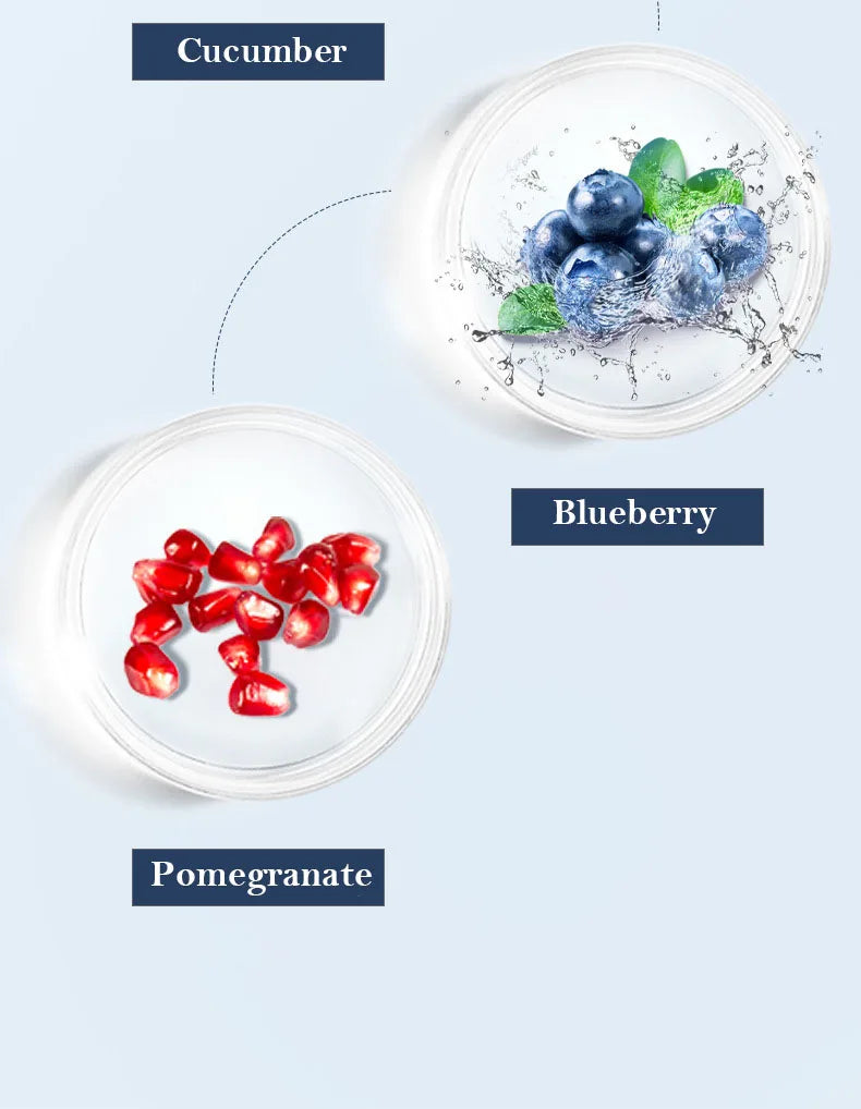 12 Pieces Blueberry Facial Masks