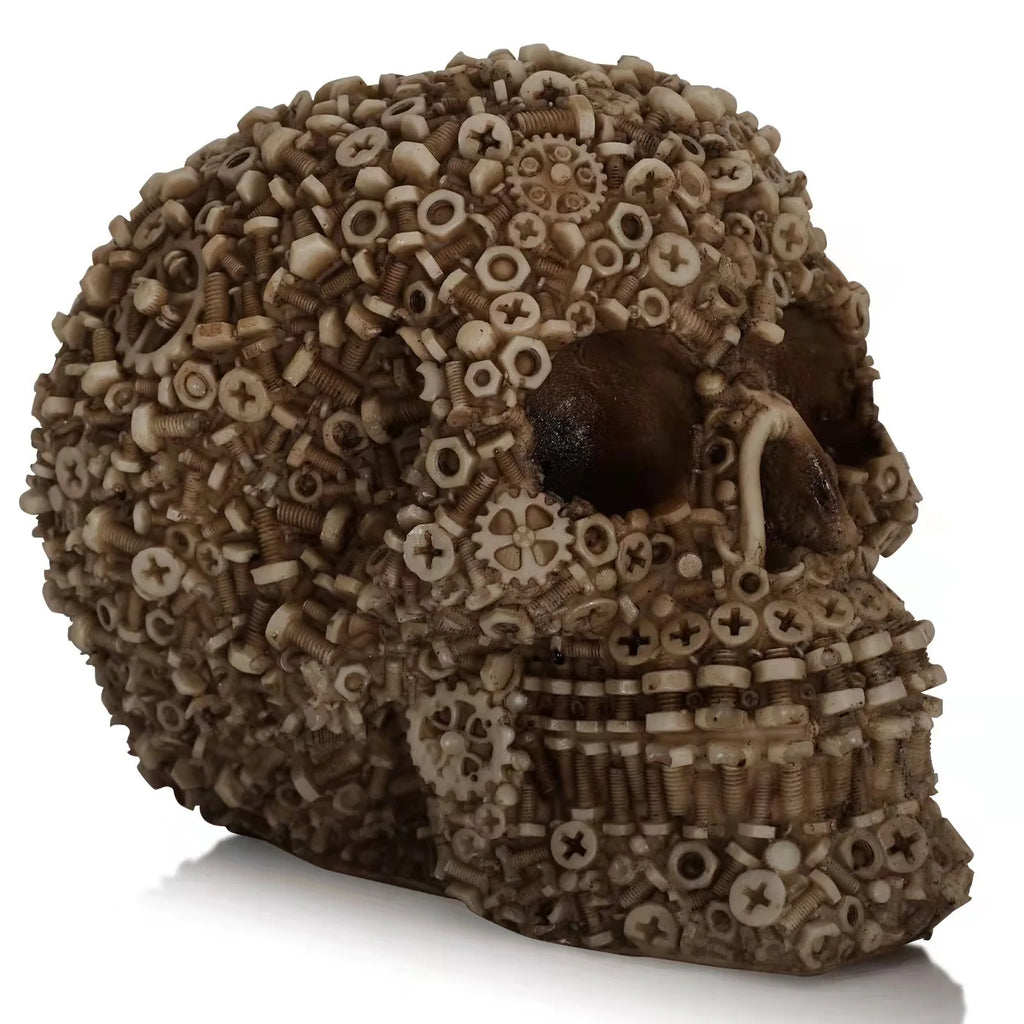 Resin Screw Gear Mechanical Style Skull