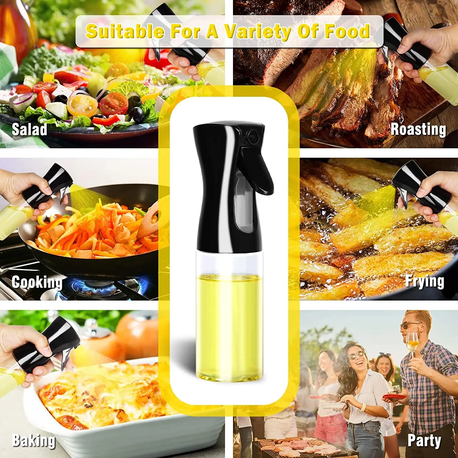 200/300/500ml Oil Spray Bottle Olive Oil Sprayer