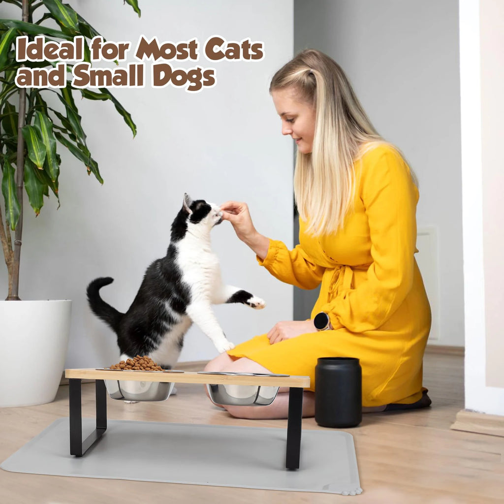 Elevated Cat Bowls Pet Feeder