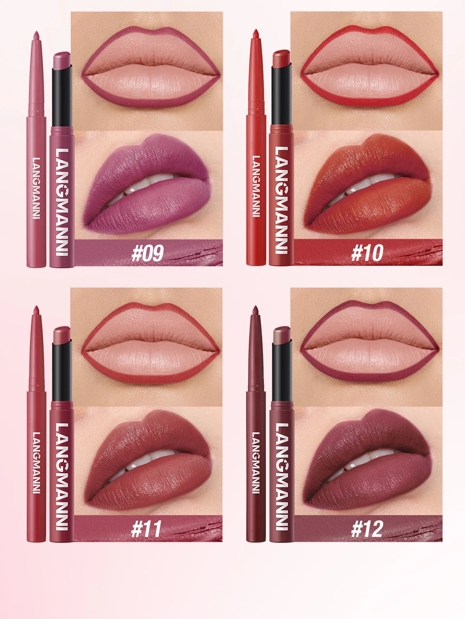 Integrated waterproof lipliner