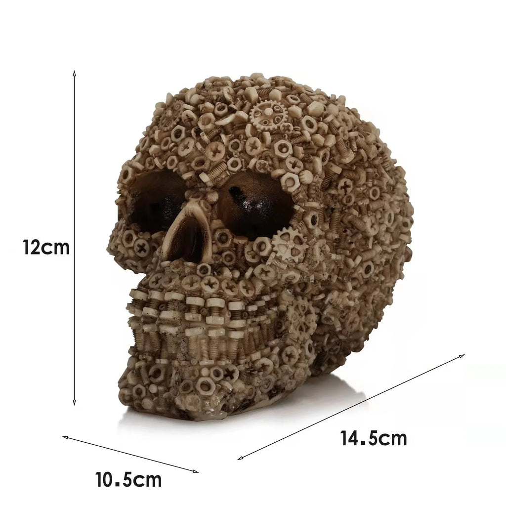 Resin Screw Gear Mechanical Style Skull