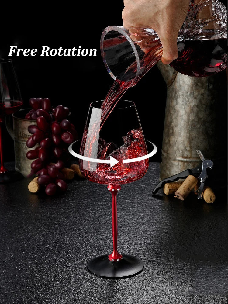 Creative Rotating Glass Wine Glasses