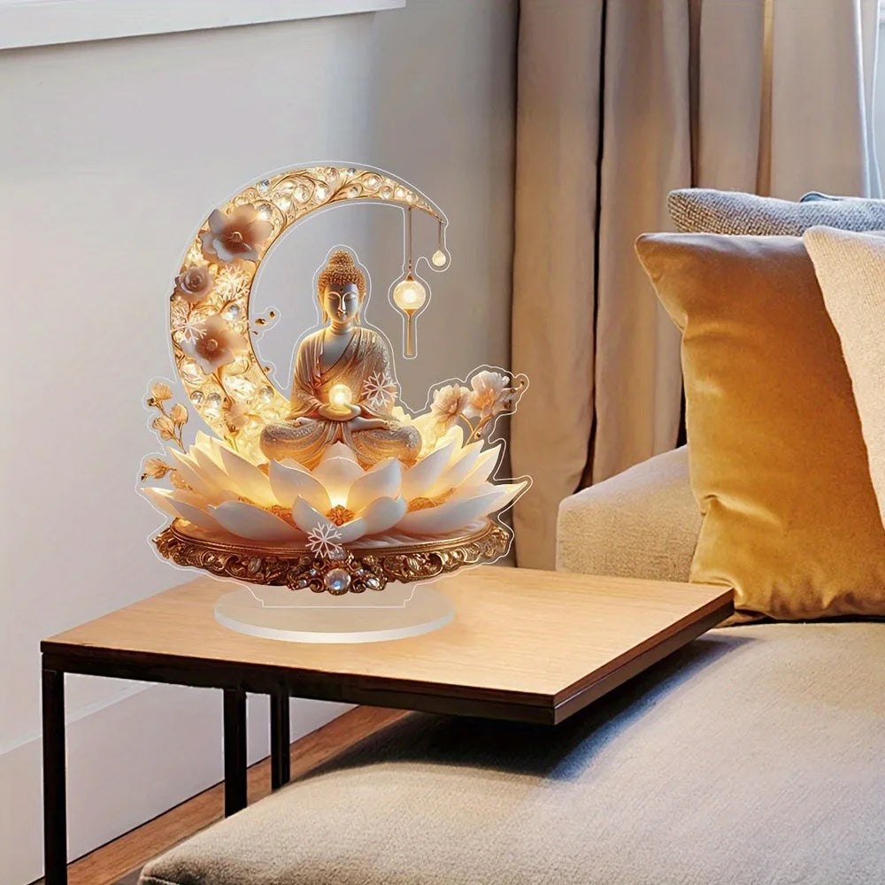 1pcs Lotus Terrace Buddha Statue