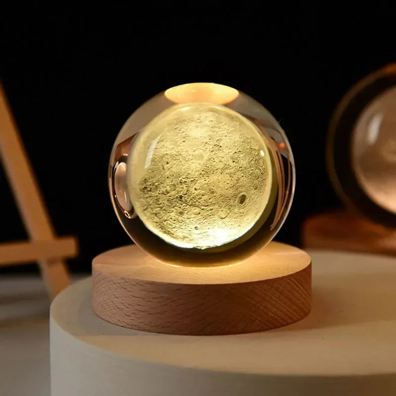 6cm 3D Crystal Ball Decoration