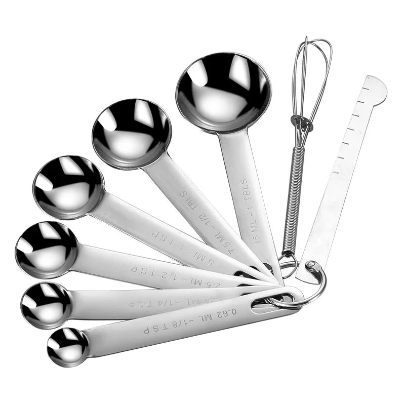 Stainless steel measuring spoon