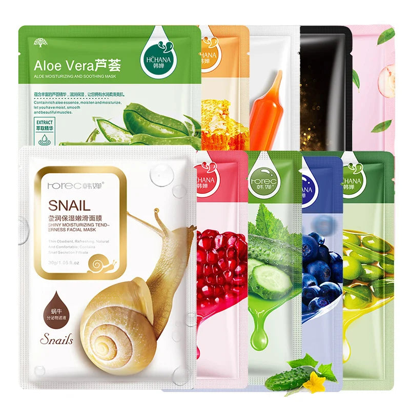 30PCS/Lot BIOAQUA Skin Care Sheet Mask