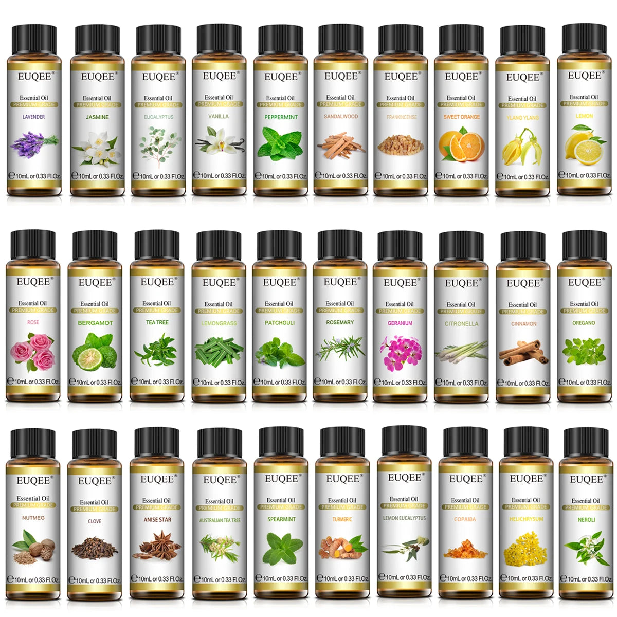 EUQEE 10ml Pure Natural Essential Oil