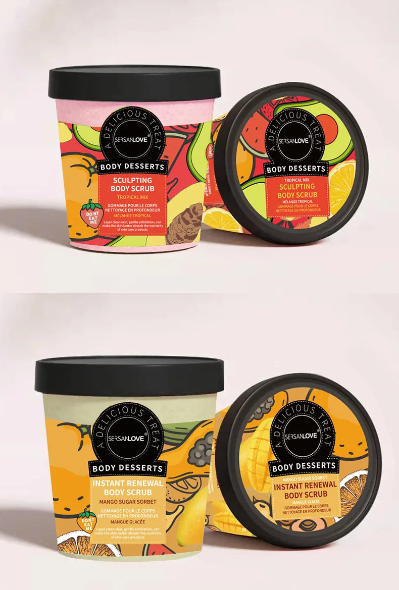 220g Fruit Body Scrub Exfoliating Deep Cleanse